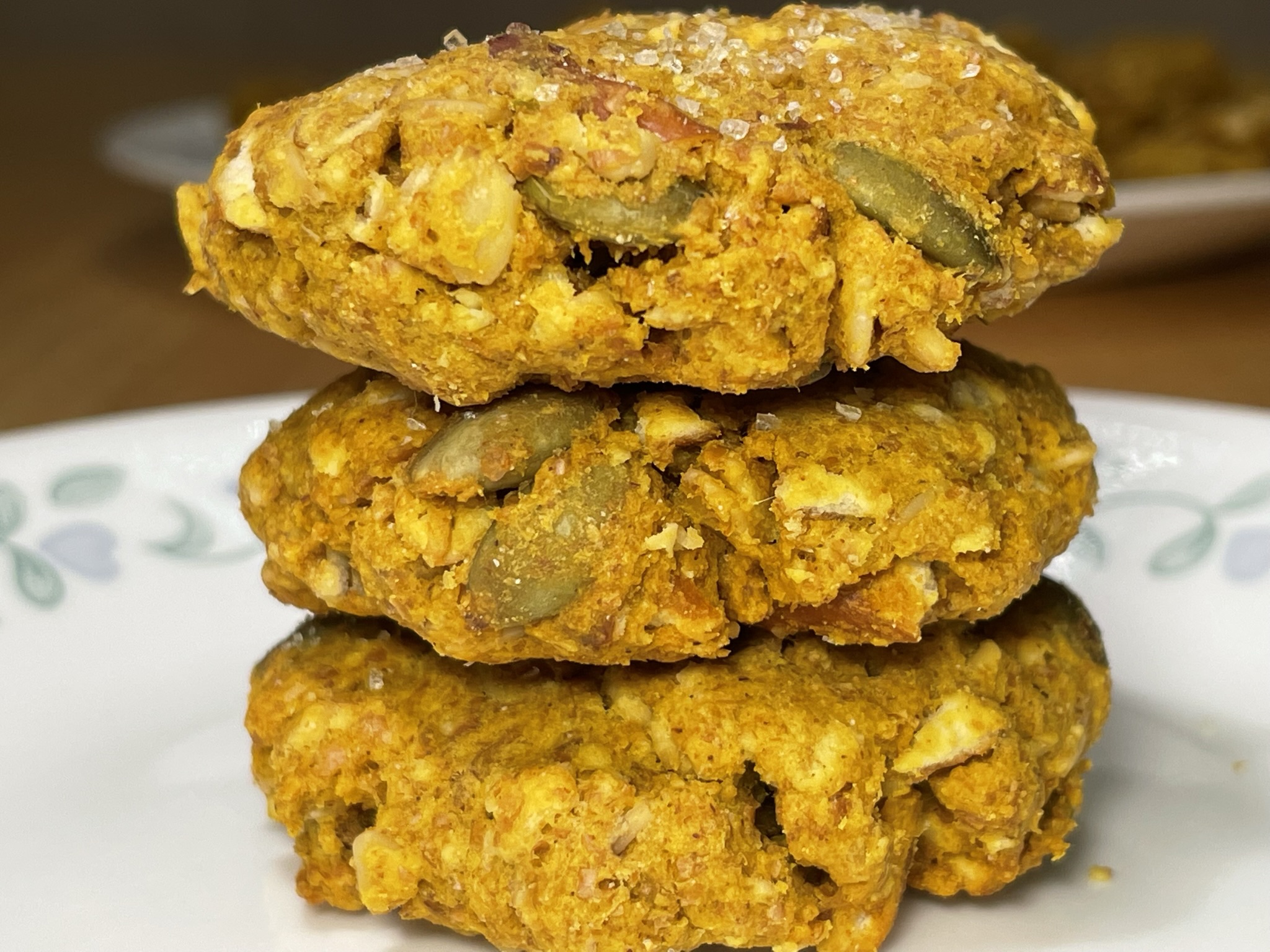 Diabetic Friendly Pumpkin, Oatmeal, Pretzel, Pepita Cookies Bake It